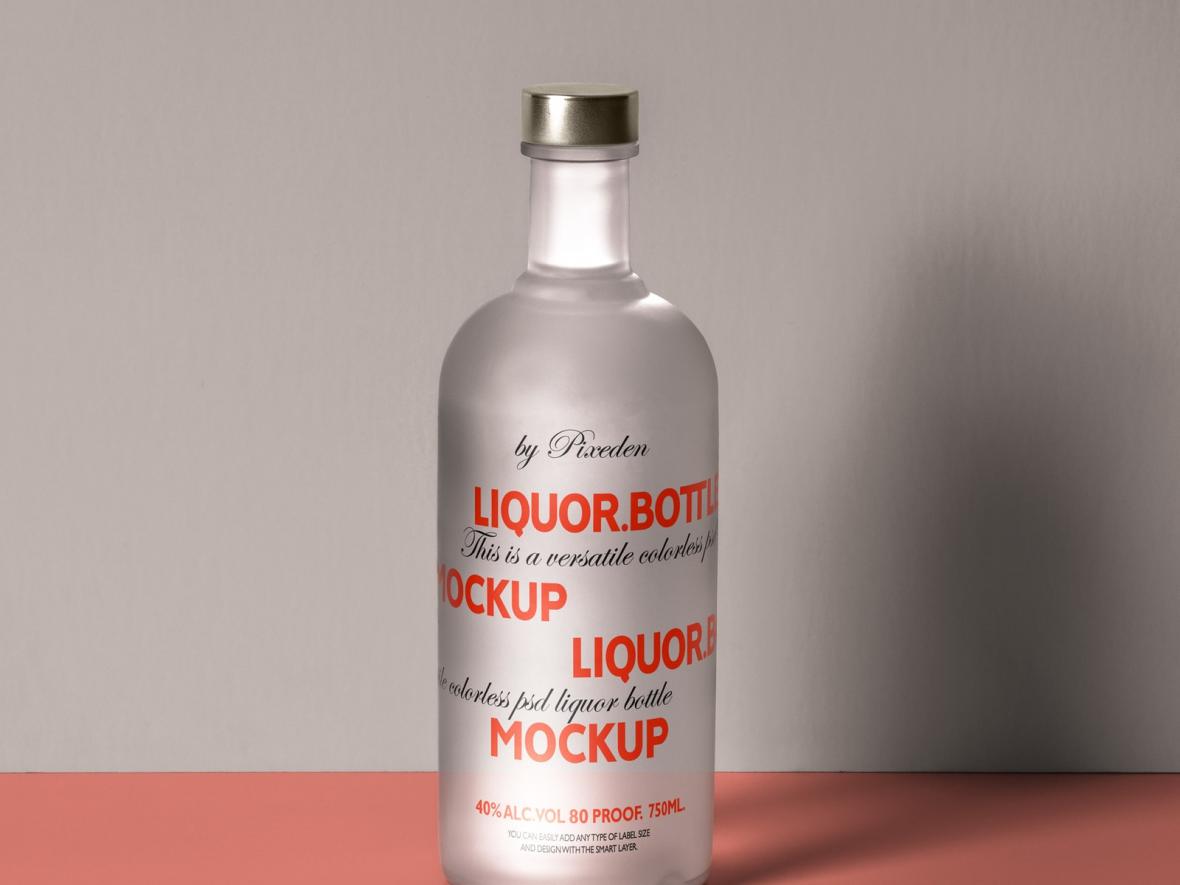 Download Free Psd Liquor Bottle Mockup Template - FreeMockup