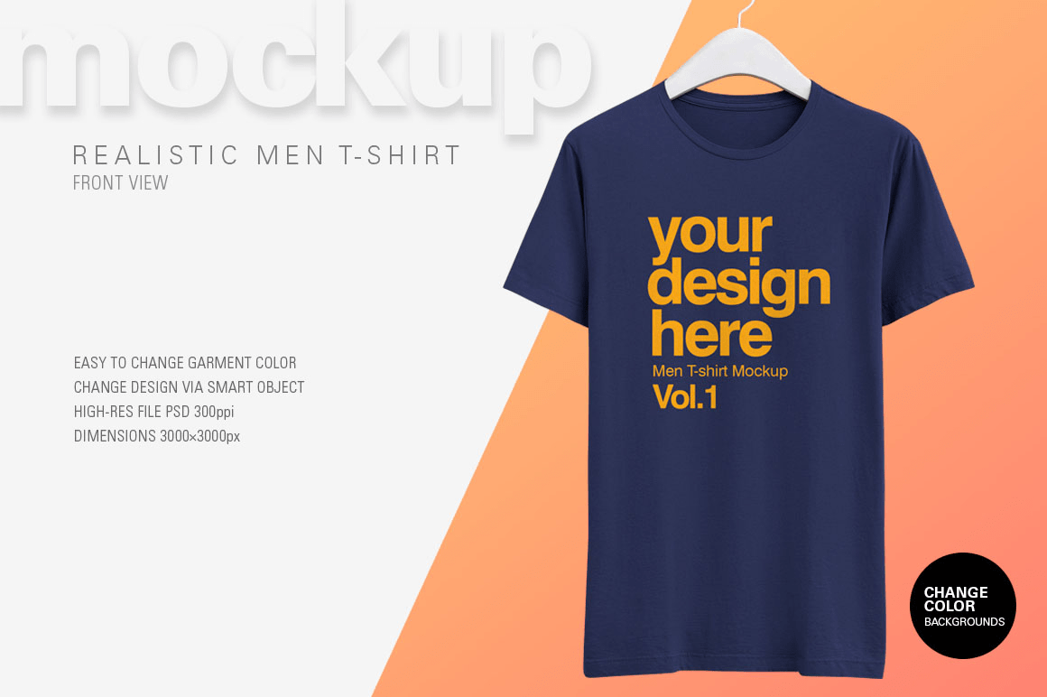 Download Free Realistic T-Shirt Mockup - Freebie PSD Mockups - FreeMockup.net