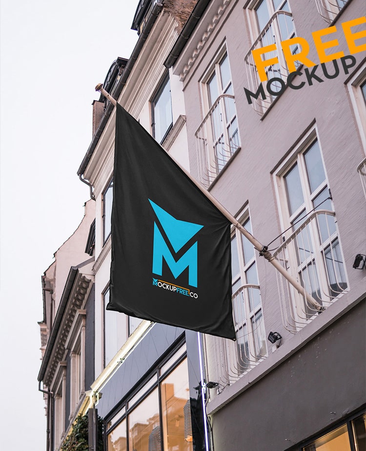 Download Free Flag Mockups - FreeMockup.net