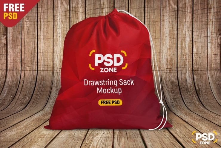 Download Drawstring Sack - Free Mockup - FreeMockup