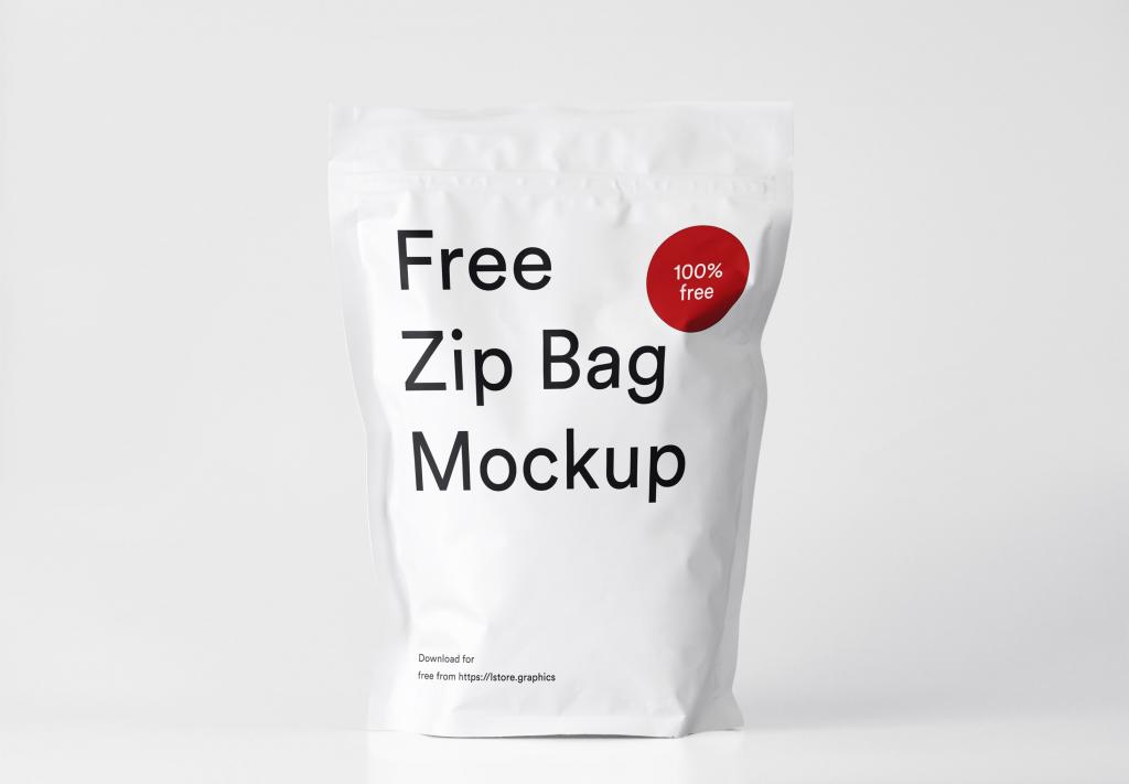 Download Zip Bag - Free Mockup - FreeMockup