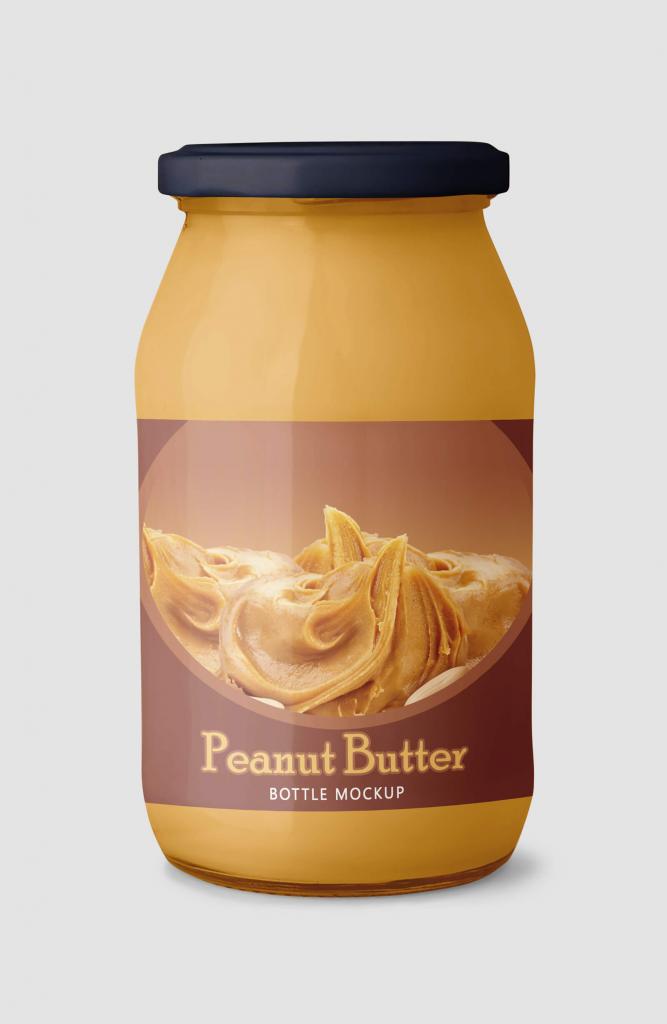 Download Peanut Butter Container Free Mockup - FreeMockup