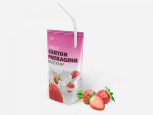 Drink Carton Packaging Free Mockup