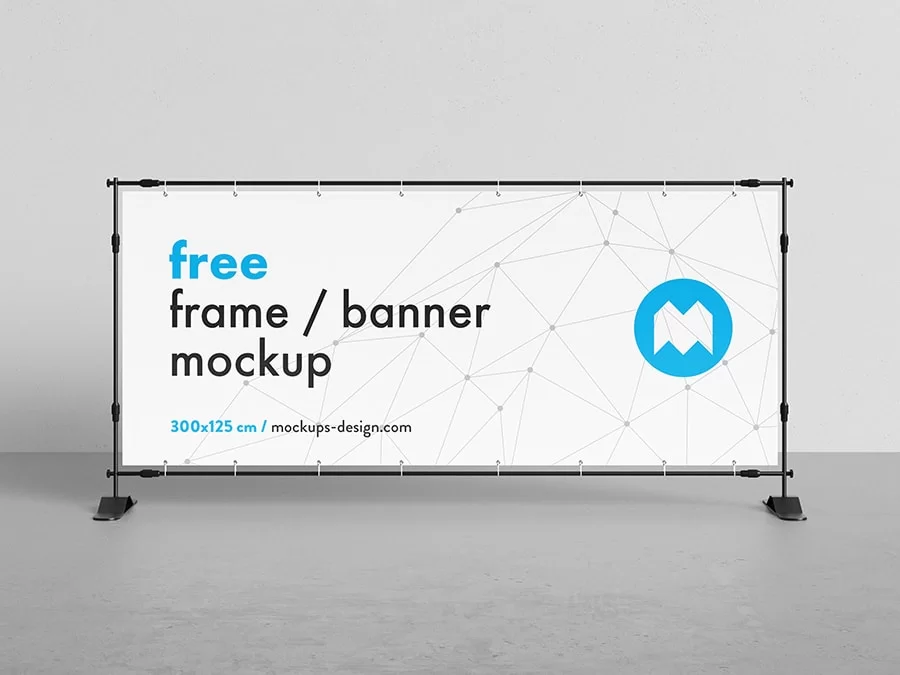 Free Banner Frame Mockup – FreeMockup.net