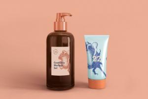 Soap Dispenser & Cream Tube – Free Cosmetic Mockup