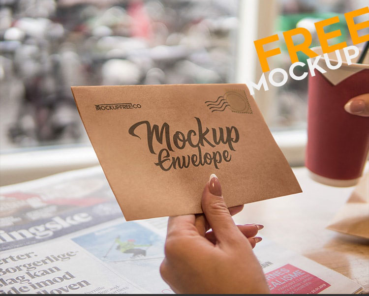 Download Closeup Of Woman Hand Opening Envelope Free Mockup Freemockup Yellowimages Mockups