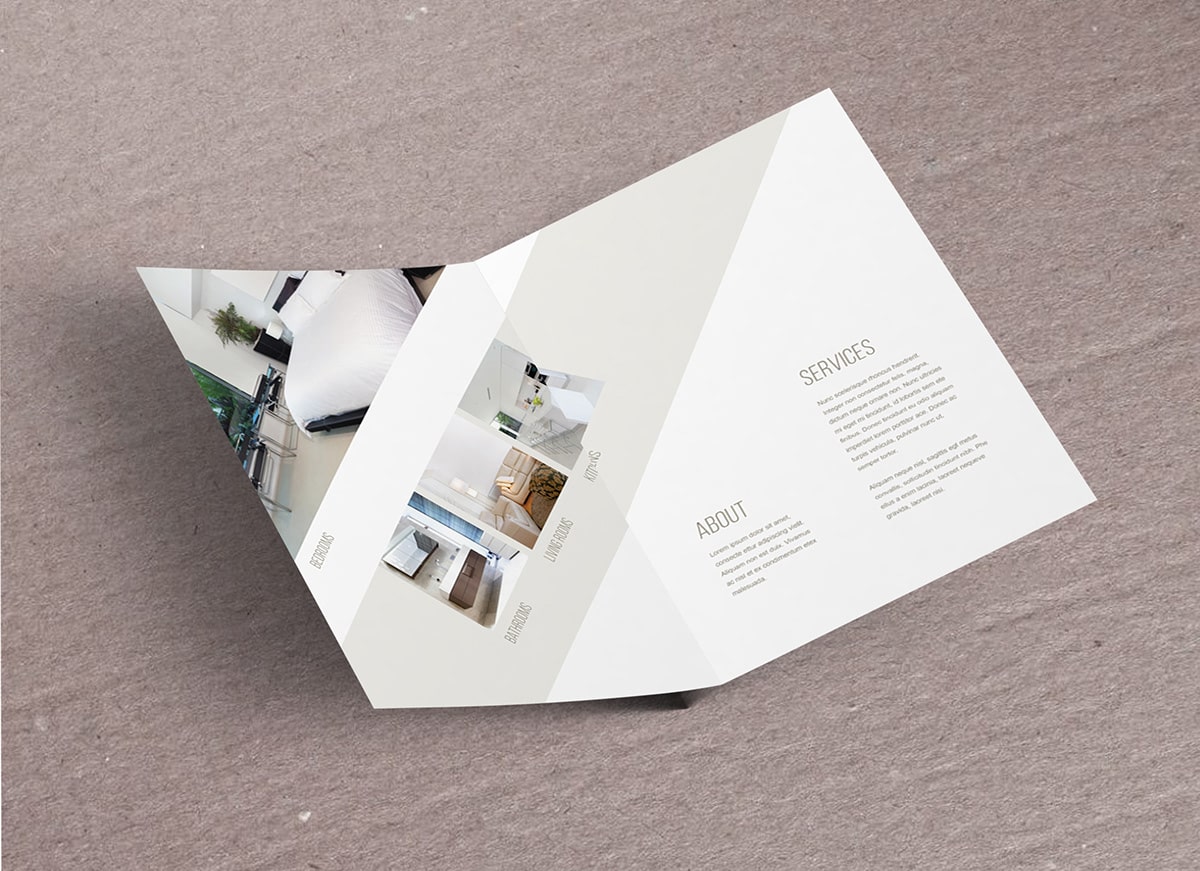 Floating Brochure Free Mockup