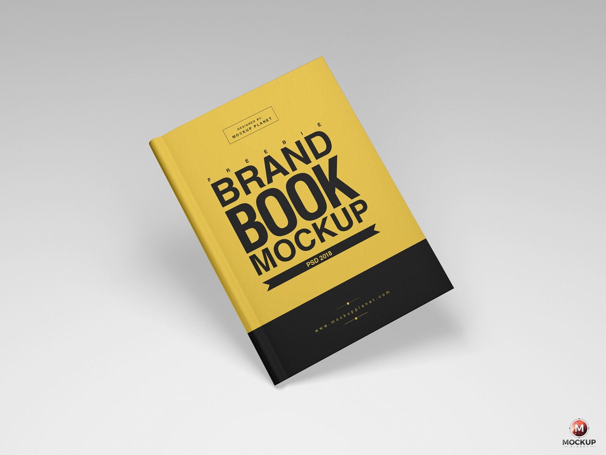 Download Free Brand Book Cover Mockup - FreeMockup.net