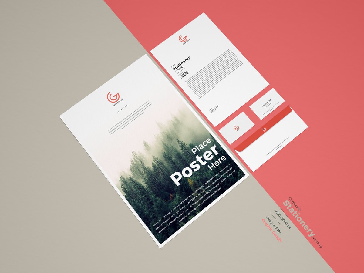 Corporate Stationery Free Mock-up