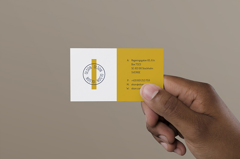 Hand Holding Business Card Free Mockup