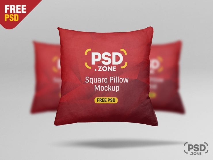 Square Pillow Free Mockup