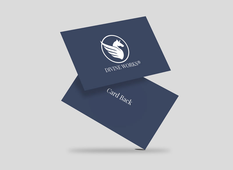 Floating Business Card Mock-up