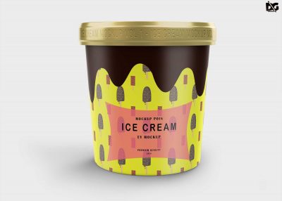 Download Free Ice Cream Bucket Mockup - FreeMockup.net