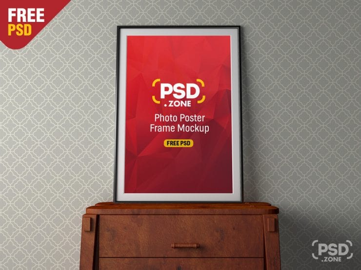 Free Photo Poster Frame Mockup