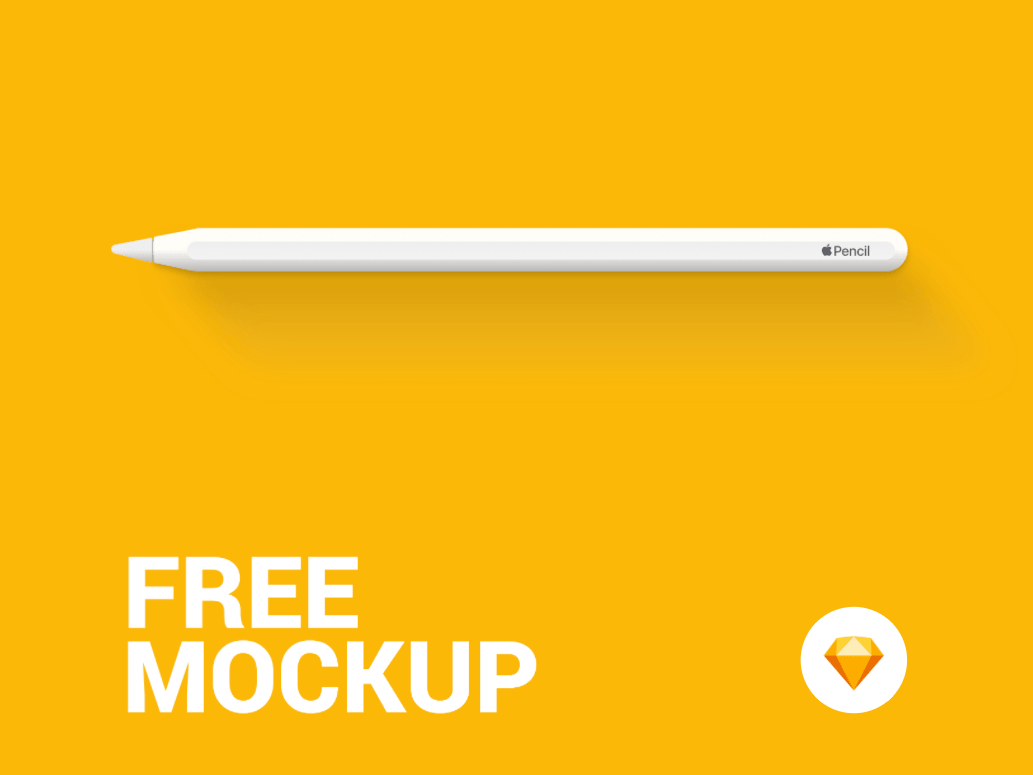 Free iPad Apple Pencil Mockup