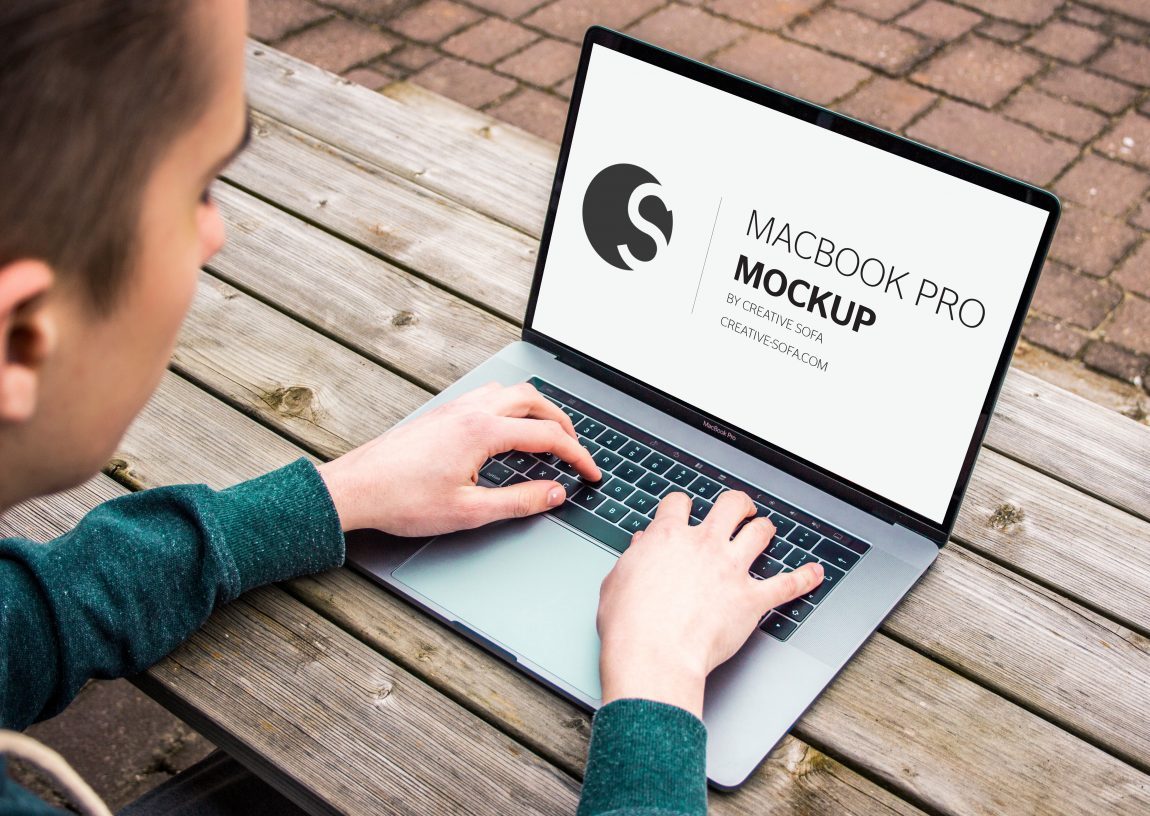 Download Men Working on MacBook Pro Free Mockup - FreeMockup