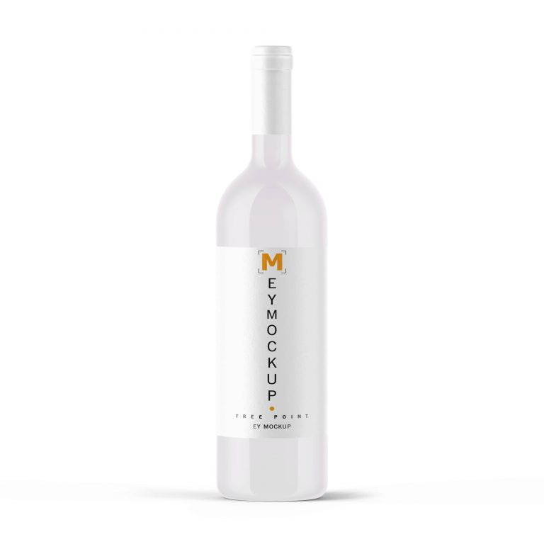 Download Wine Bottle Label Free Mockup - FreeMockup.net