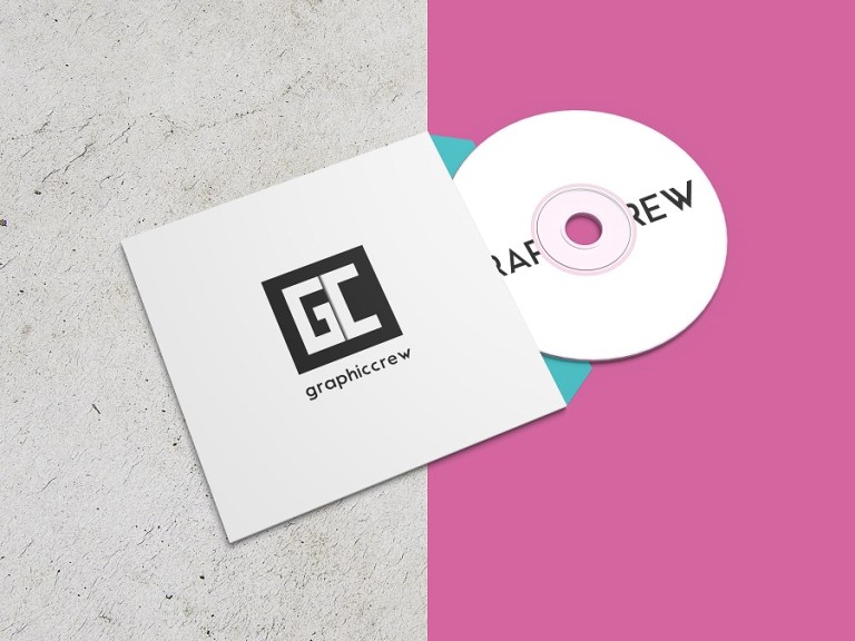 Free Classic Disc Mockup