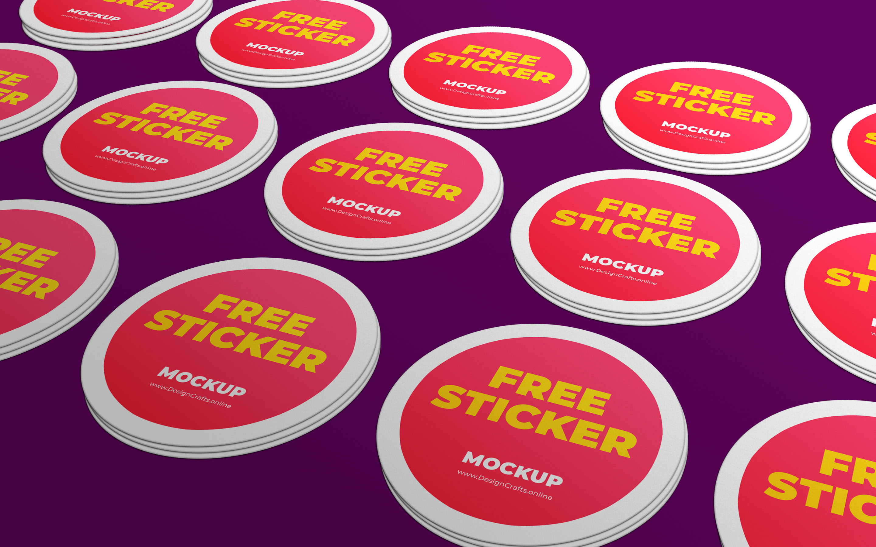 Free Sticker Mock-ups Collection