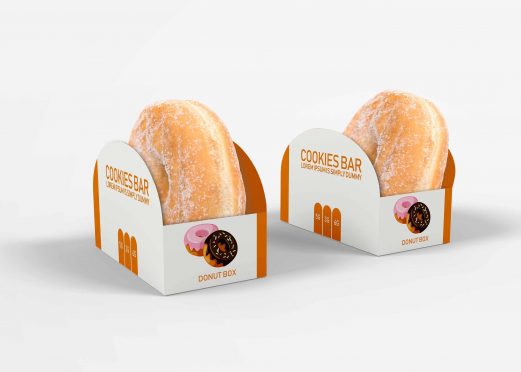 Download Free Doughnuts Packaging Mockup - FreeMockup