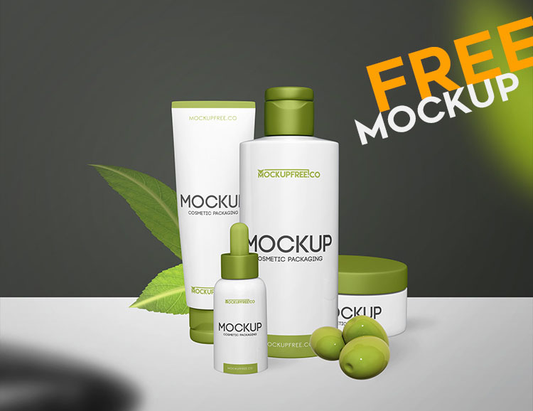 Cosmetic Packaging Free Mockups