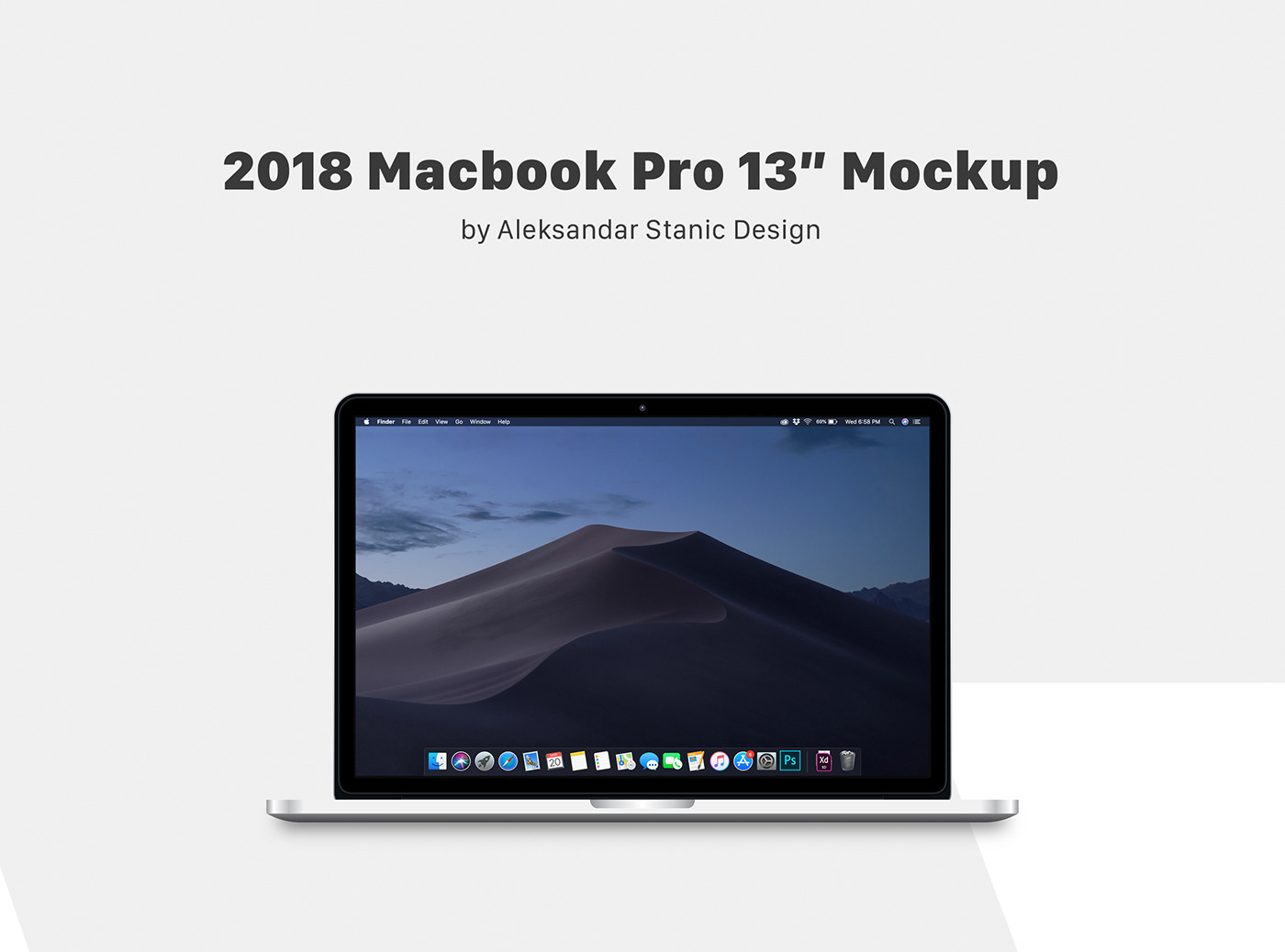 Free MacBook Pro 13 Mockup