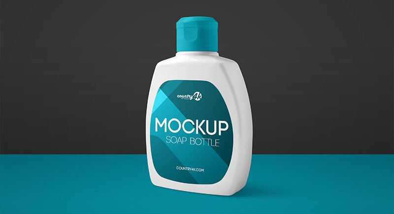 Free Soap Bottle Mockup