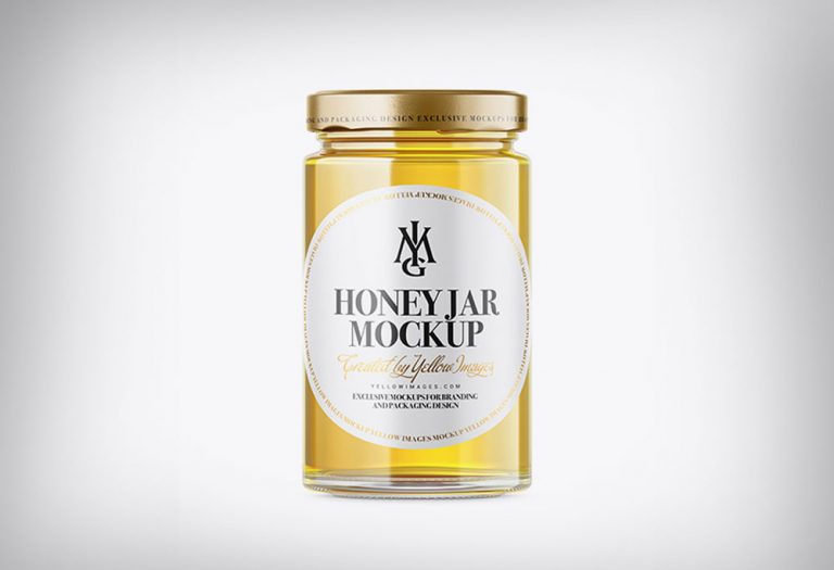 Download Honey Jar Bottle Free Mockup PSD Template - FreeMockup.net