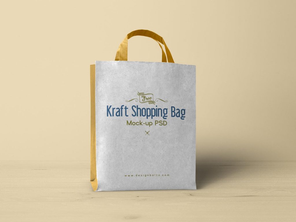 Download Free Kraft Paper Shopping Bag Mockup - FreeMockup