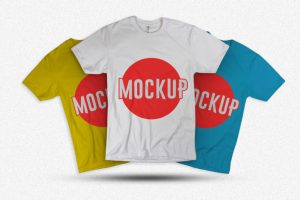 Free Multicolored T-Shirt Mock-ups
