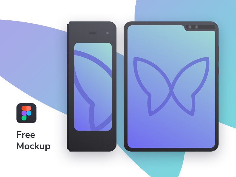 Samsung Galaxy Fold Free Mockup
