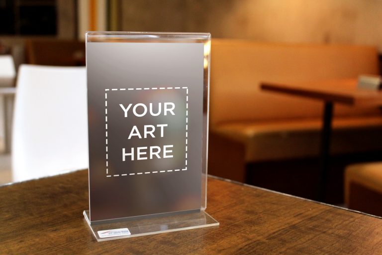 Download Thickness Acrylic Table Mock-up - FreeMockup