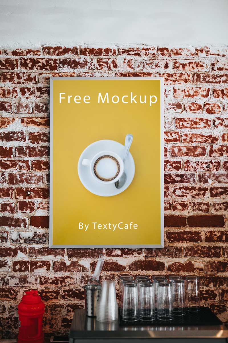 Cafe Menu Board Free Mockup