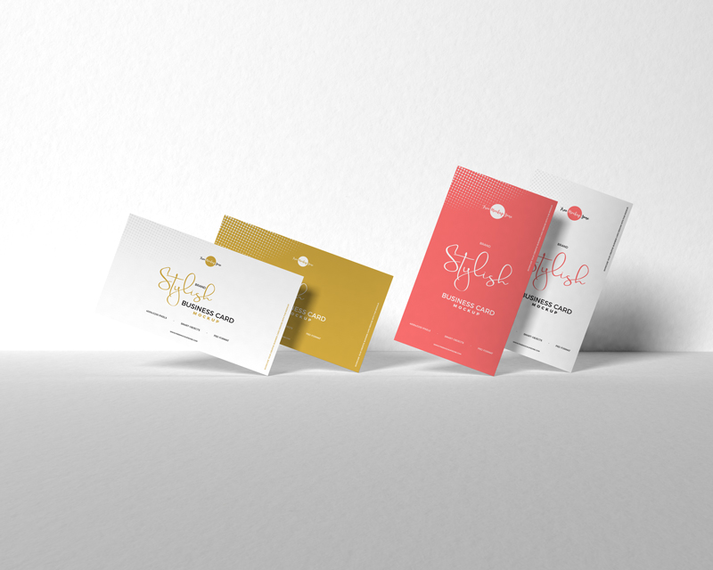 Free Brand Stylish Business Card Mockup
