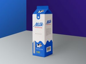 Download Milk Carton Box Packaging Free Mockup - FreeMockup.net