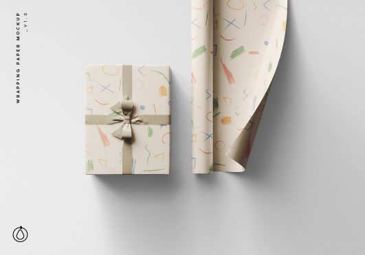 Download Wrapping Paper Free PSD Mockup - FreeMockup