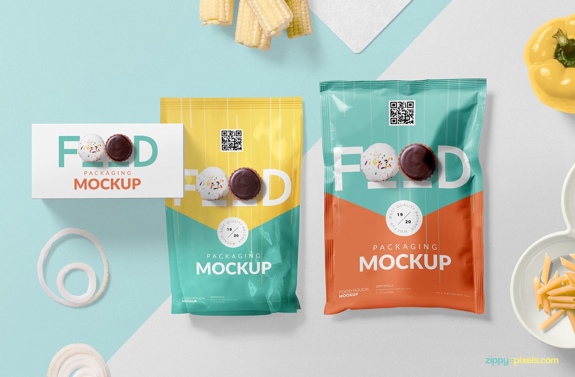 Food Packaging Free PSD Mockup