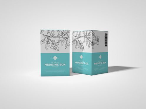 Download Free Medicine Box Packaging Free Mockup - FreeMockup