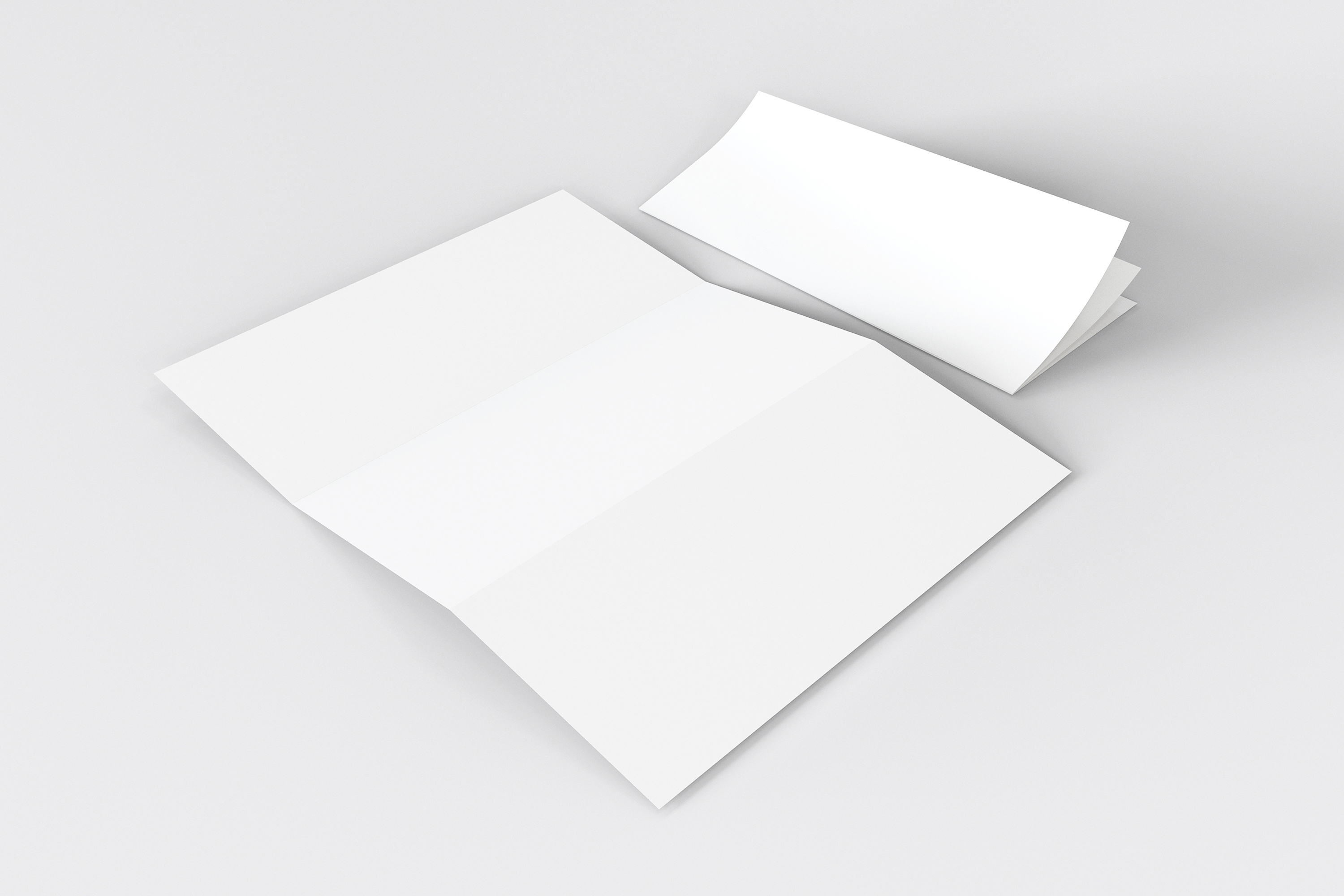 Tri Fold PSD Brochure Free Mockup