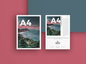 Brand A4 Flyer Free Mockup