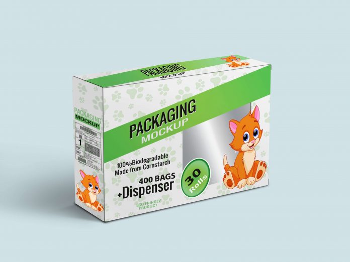 Cat or Dog Food Packaging Box Free Mockup