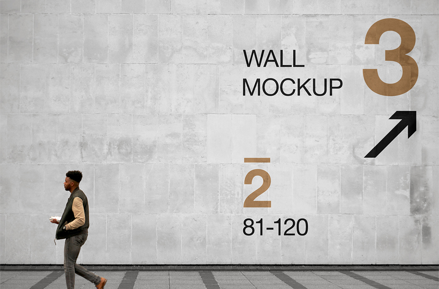 Free PSD Wall Mockup