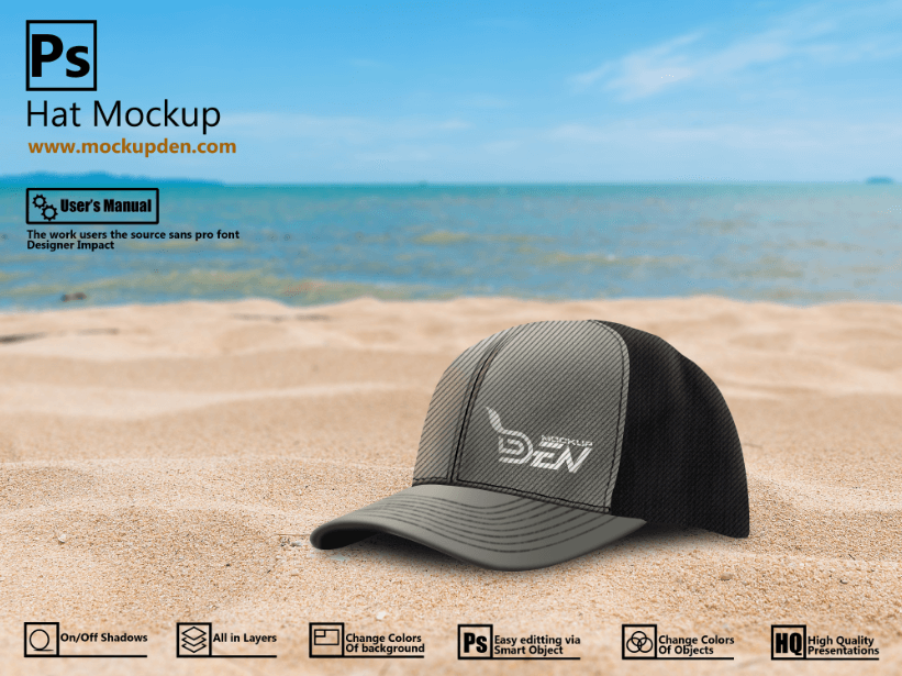 Download Free Hat Mockup In Outdoor Background - FreeMockup.net