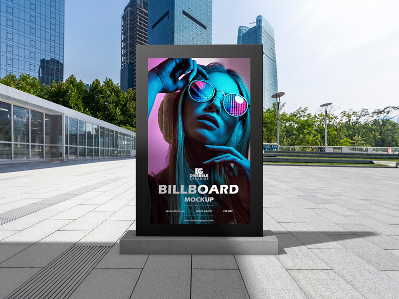 Free Outdoor Office Billboard Mockup For Advertisement