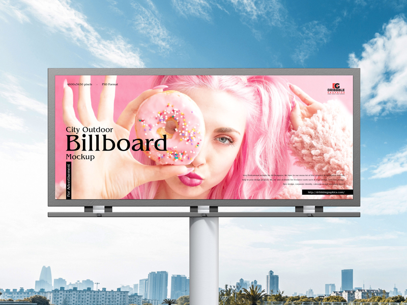 Free City Outdoor Billboard Mockup For Advertisement