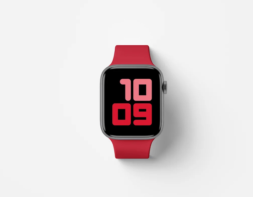 Free Top View Apple Watch Series 5 Mockup