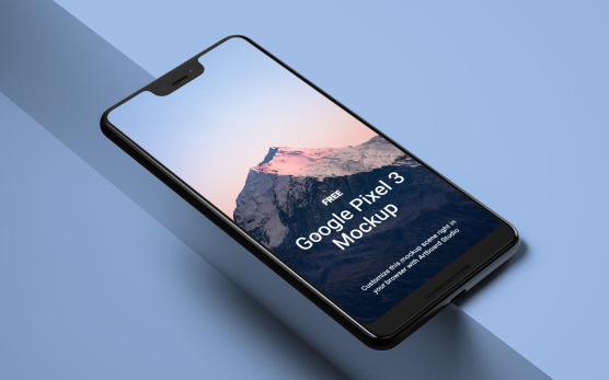 Free Google Pixel 3 Mockup