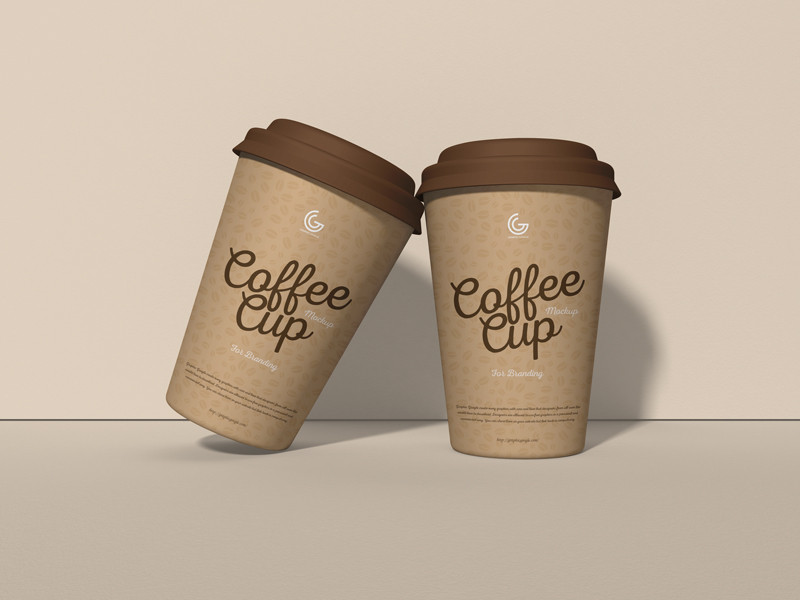 Free PSD Coffee Cup Mockup For Branding
