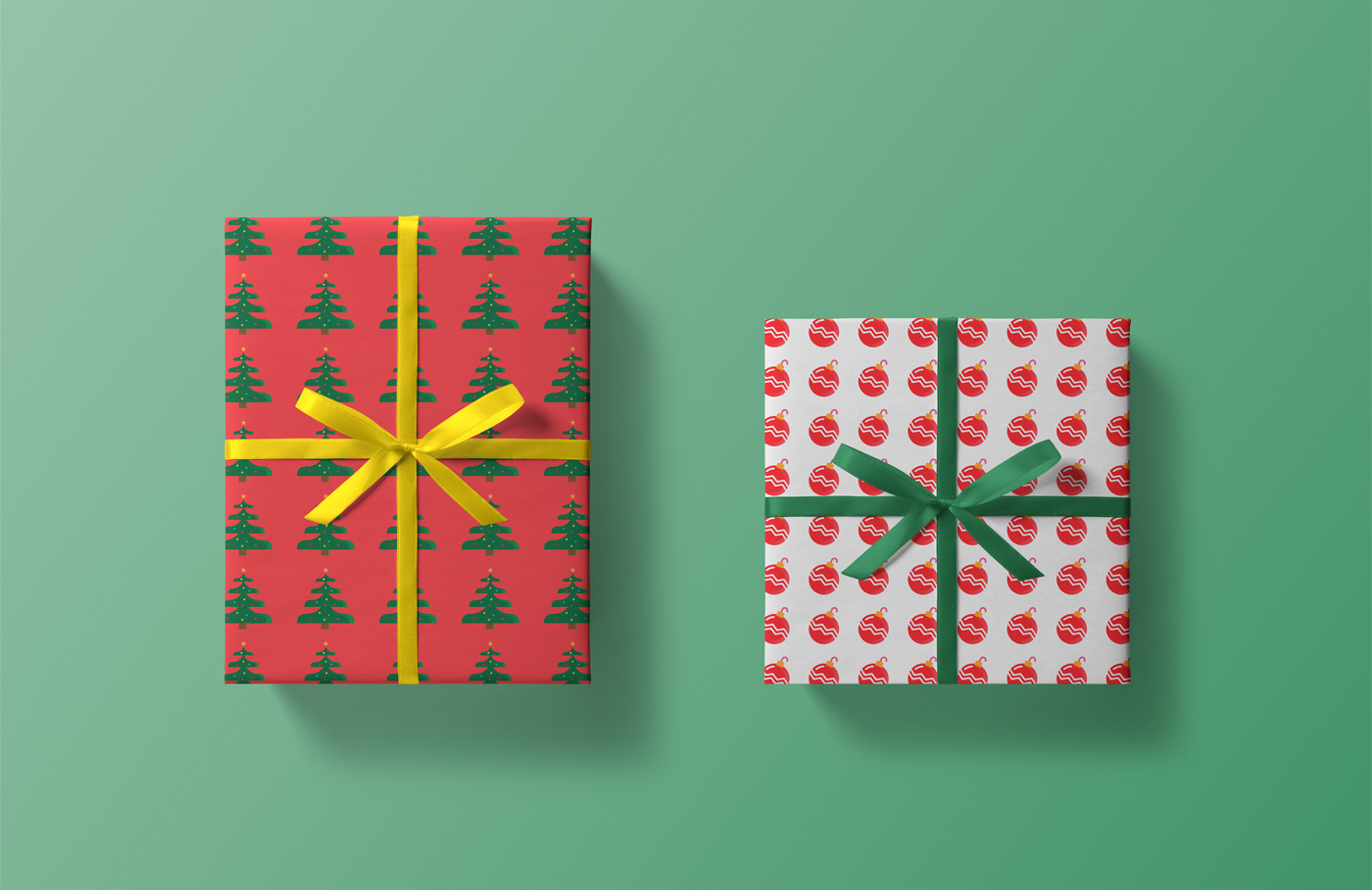 Christmas Box - Free PSD Mock-ups