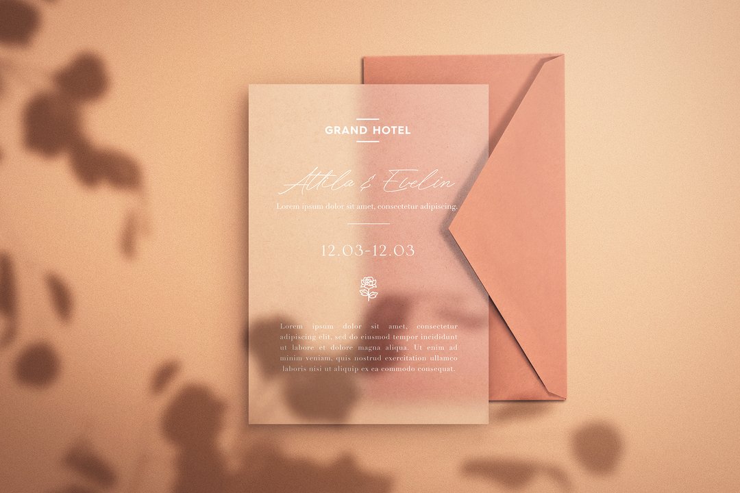 Save the Date - Envelope & Paper Mockup